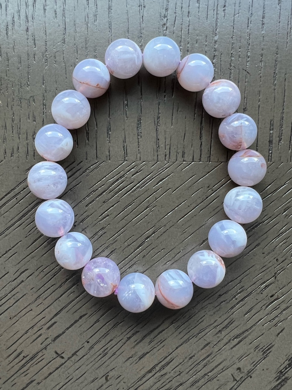 Purple jade bracelet 11mm SIZE 7’